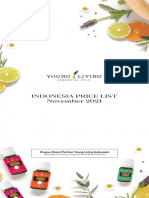 Indonesia Price List November 2021: Khusus Brand Partner Young Living Indonesia