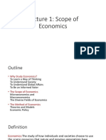 Lecture 1 Scope of Economics