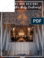 Posture and Gesture During The Holy Eucharist
