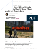 Alibaba's $2.8 Billion Mistake-What CFOs Should Know About Antitrust Regulations