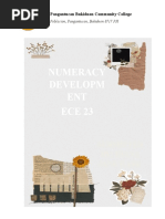 Numeracy Developm ENT ECE 23: Submitted By: Diana Jane Gare