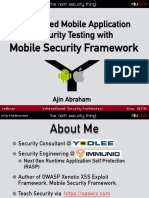 Automated Mobile Application Security Assessment With MobSF by Ajin Abraham