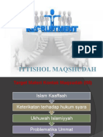 Materi ITTISHOL MAQSHUDAH