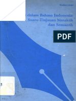 Negasi Dalam Bahasa Indonesia Suatu Tinjauan Sintaktik Dan Semantik