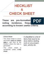 Checklist&Checksheet
