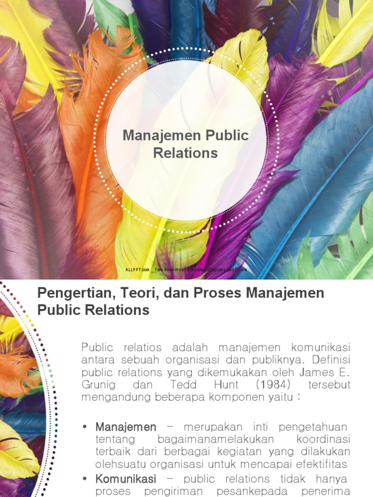 Manajemen Public Relations: Konsep dan Proses | PDF | Karier & Perkembangan