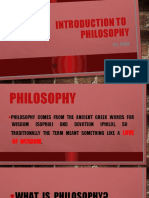 Introduction To Philosophy: R.C. Paris