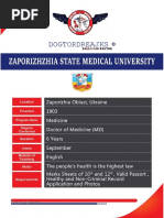 Zaporizhzhia State Medical University - Ukraine