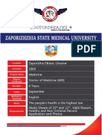 Doctor Dreams: Zaporizhzhia State Medical University Introduction
