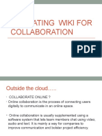 Evaluate Wiki for Online Collaboration