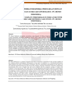 Design of Company Performance Indicator With Balanced Scorecard Method (Case Study: Pt. Denso Indonesia)