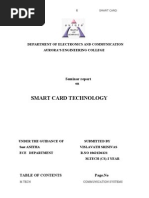 Smart Card Technology: Seminar Report