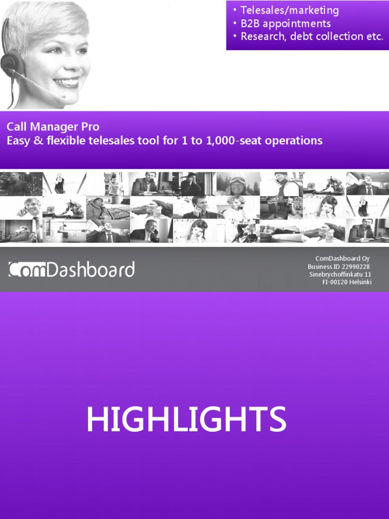 Call Manager Pro Easy & Flexible Telesales Tool For 1 To 1,000-Seat ...
