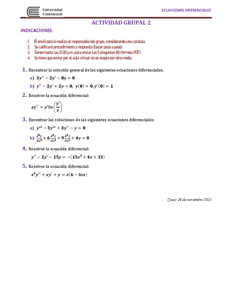 Actividad Grupal 2 | PDF