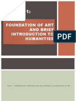 Foundation of Art and Brief Introduction To Humanities