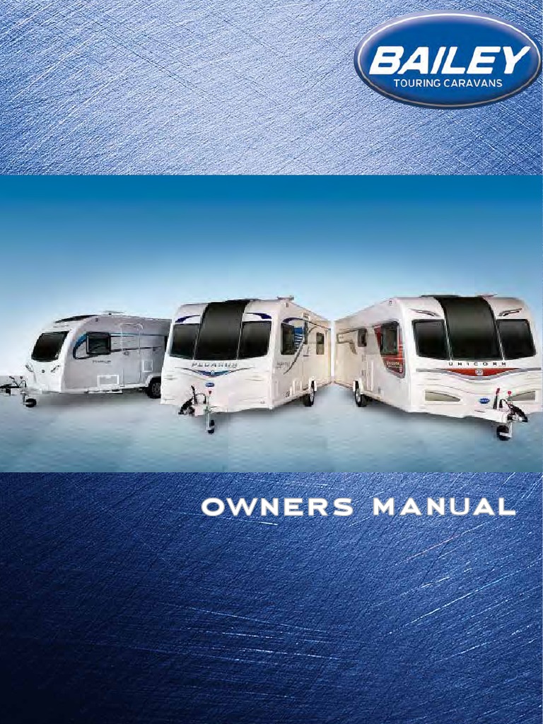 Owners Manual - Bailey Caravans | PDF | Refrigerator | Water Heating