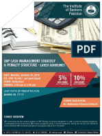 SBP Cash Management Strategy Penalty Structure