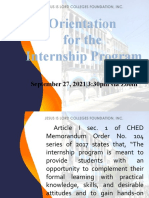 Orientation (Internship Program)