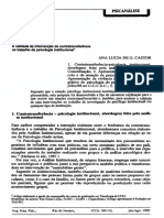 Admin, A Validade Da Intervenção Da Contratransferêncla No Trabalho Da Psicologia Institucional