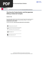 The Security Treaty System and The Japanese Military Industrial Complex