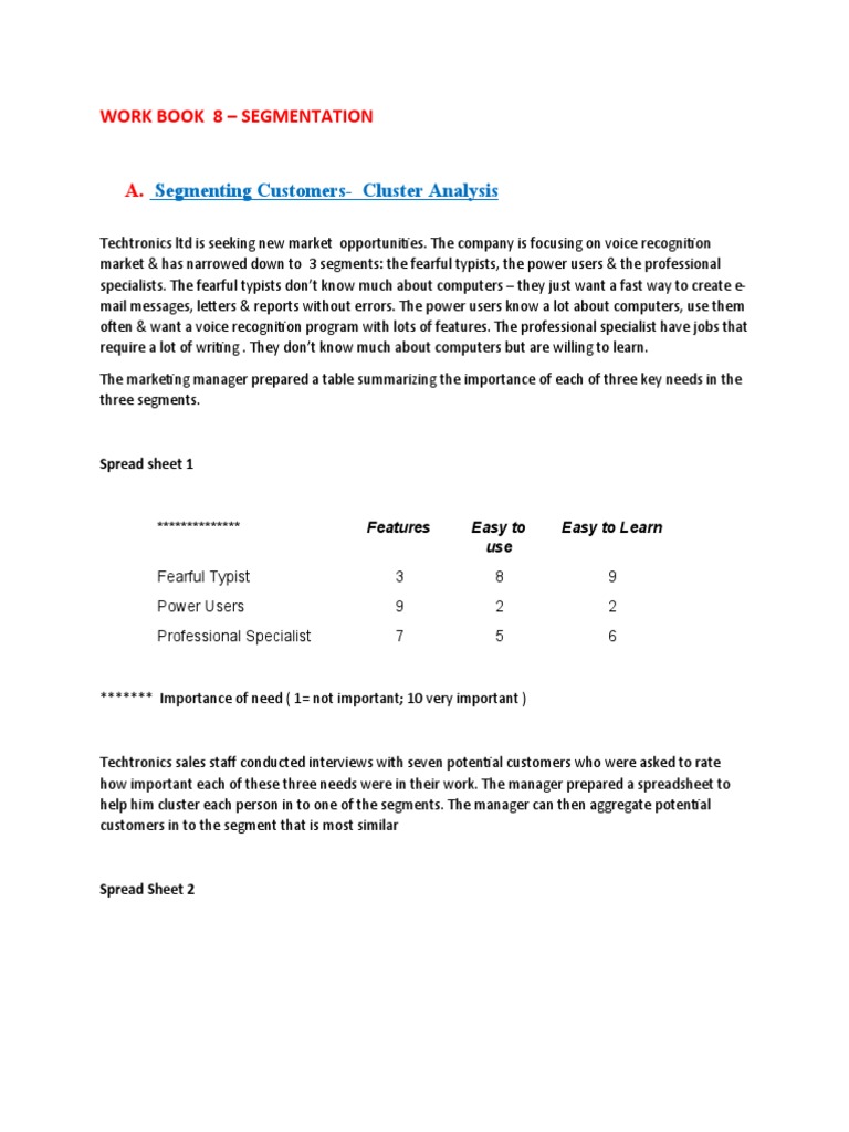 Customer Segmentation Analysis Overview | PDF | Cluster Analysis ...