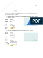 Normal Distribution Table: Problem: Formula