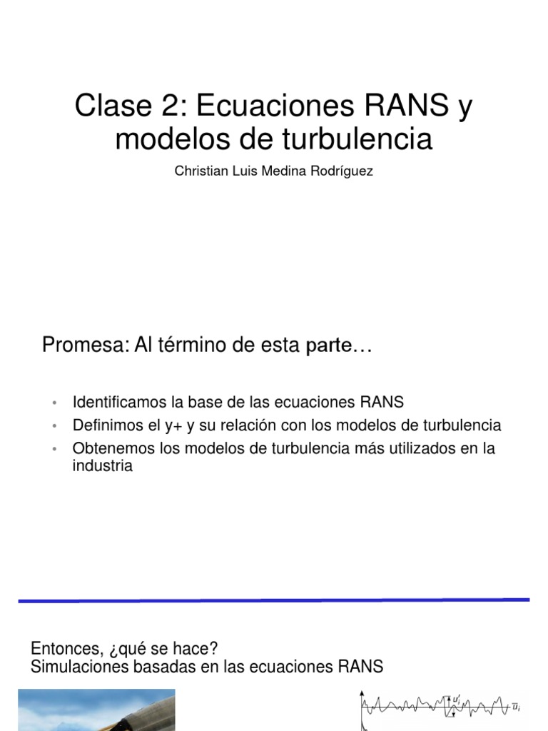 2 Ecuaciones RANS y Modelos de Turbulencia | PDF | Turbulencia | Viscosidad