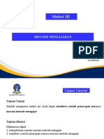 Materi 3. Metode Pengajaran