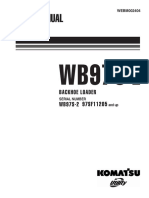 Shop Manual: 97SF11205 Backhoe Loader WB97S-2