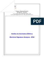 Análise da assinatura elétrica do motor