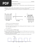 6 Pulse Width Modulation PWM: 6.1 Spectral Analysis of PWM Signal