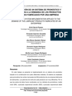 IMPLEMENTACIÓN DE UN SISTEMA DE PRONÓSTICO