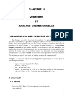 Chap 0 Vecteur Et Dimension