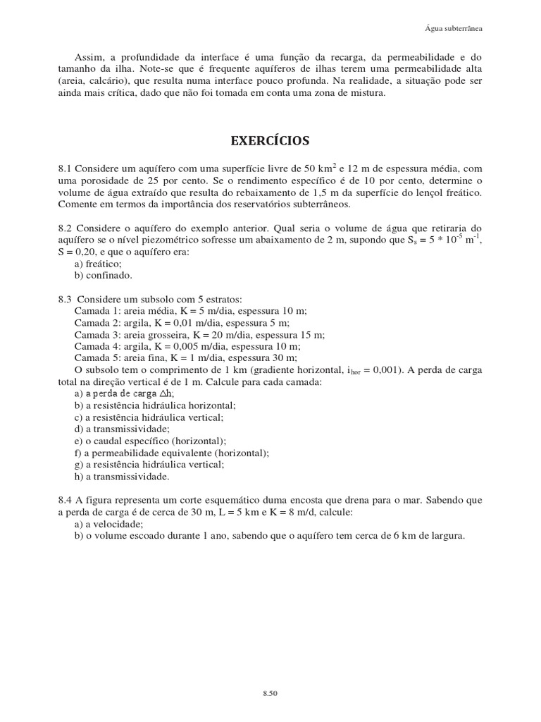 Atividade 06, PDF, Aquífero