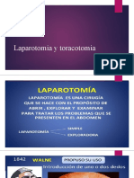 Laparotomia y Toracotomia