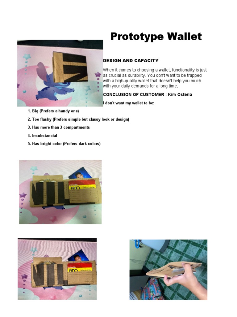 Prototype Wallet: Conclusion of Customer: Kim Osteria | PDF