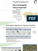 Analisis de Geografía Urbana Huancayo