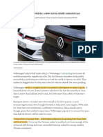 Volkswagen - Electric Vehicles - A Slow Start in A Hotly Contested Race - Financial Times