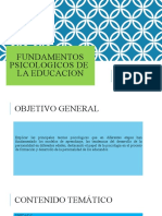 Fundamentos Psicologicos de La Educacion 2020