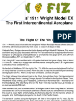 Cal Rodgers' 1911 Wright Model EX: The First Intercontinental Aeroplane