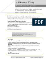 Worksheet 1: The Terms of An Agreement