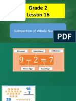 Grade 2_lesson 16 Subtraction of Whole Numbers