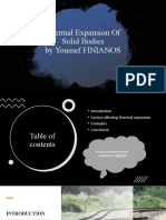 Thermal Expansion of Solid Bodies by Youssef FINIANOS