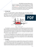 1 Background: Control System Design of A Continuous-Flow Stirred Tank Reactor (CSTR)