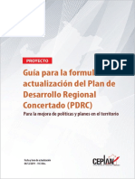 11. Proyecto de Guía Para La Formulación o Actualización Del Plan de Desarrollo Regional Concertado PDRC (1)