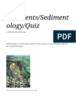 Sediments Sedimentology Quiz - Wikiversity
