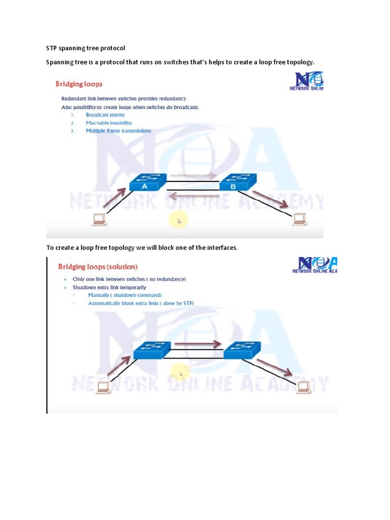 Understanding Spanning Tree Protocol | PDF | Network Switch | Router ...