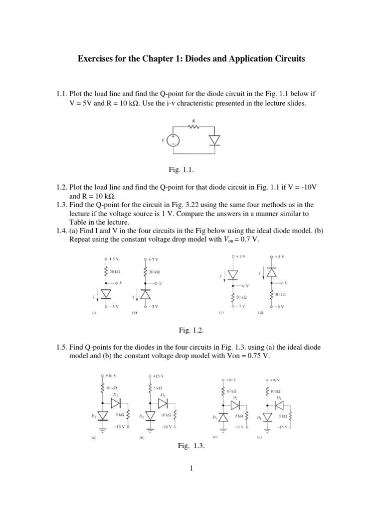 Diode Problems PDF Rectifier Power Electronics