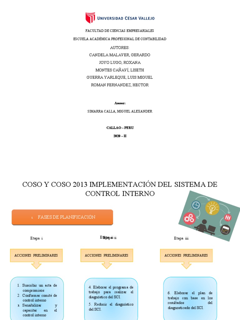 Implementación del Control Interno COSO 2013 | PDF | Comportamiento ...