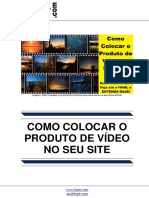 Como Colocar o Produto de Video No Seu Site